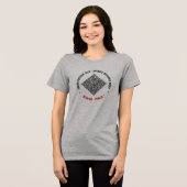 カスタムテキストとQRコードの例 トライブレンドTシャツ (正面全面)
