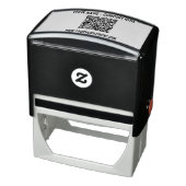 カスタムテキストとQRコードスタンプ例 セルフインキングスタンプ (商品)