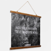 カスタムテキストのやる気を起こさせる引用文 吊り下げ型タペストリー (傾斜あり)