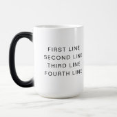 カスタムテキストの色が変わるコーヒーマグ 15oz モーフィングマグカップ (左)