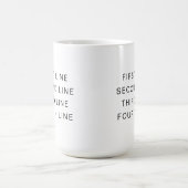 カスタムテキストの色が変わるコーヒーマグ 15oz モーフィングマグカップ (中央)