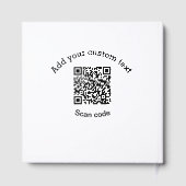 カスタムテキストを追加 QRコード ビジネス ゲストブック (裏面)