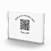 カスタムテキストを追加 QRコード ビジネス フォトブロック (右)