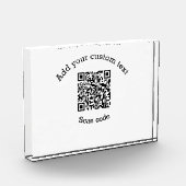 カスタムテキストを追加 QRコード ビジネス フォトブロック (左)
