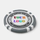 カスタムテキストポーカーチップ例 あなたの会社のロゴ ポーカーチップ (シングル)