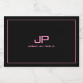 カスタムテキストモノグラム初期シンプルテンプレート リキュールボトルラベル (シングルラベル)