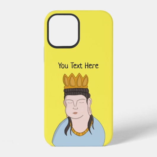 カスタムテキスト仏 iPhoneケース (裏面)