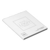 カスタムテキスト付きオリジナルロゴ ノートパッド (アングル)