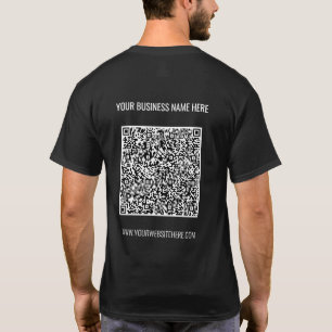 カスタムテキスト付きカラフルQRコードビジネスTシャツ Tシャツ