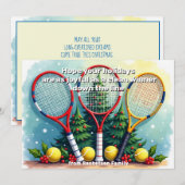 🎾🎄カスタムテキスト入りクリーンウィナー応援グッズ シーズンカード (正面/裏面)