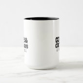 カスタムテキスト入りコーヒー＆クリスマス マグカップ (中央)