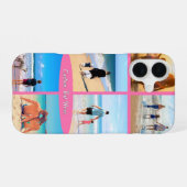 カスタムテキスト入りフォトコラージュiPhoneケース iPhone 16ケース (裏面横)