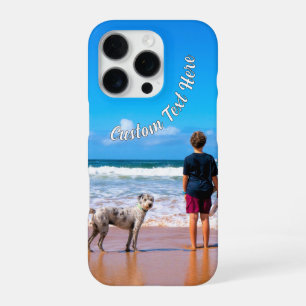 カスタムテキスト入りペットフォトiPhoneケース iPhone 16 Proケース