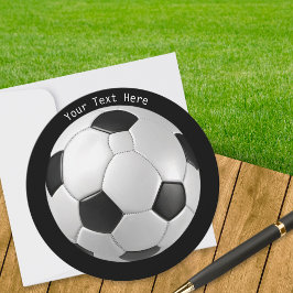 カスタムテキスト入りモダンサッカーボール シーズンカード