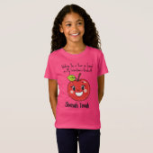🍎カスタムテキスト入り楽しいシャナ・トバ Tシャツ (正面フル)