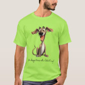 カスタムテキスト入り 🐶クレイジーなウィペット Tシャツ (正面)