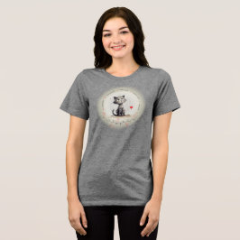 カスタムテキスト入りWENDYペプチド - 猫 トライブレンドＴシャツ