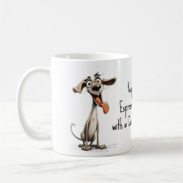 カスタムテキスト可能、🐶クレイジーな 🤪ウィペット コーヒーマグカップ