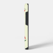 カスタムテキスト名と色のスイカ iPhoneケース (左側面)