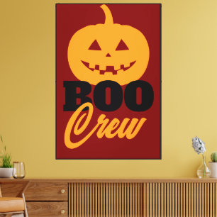 カスタムテキスト対応 BOO Crew パンプキン ウォールアート