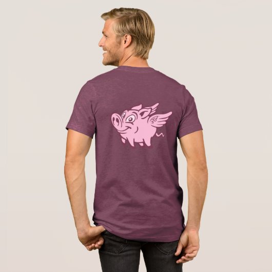 カスタムテキスト空飛ぶ豚 トライブレンドＴシャツ (フル背面)