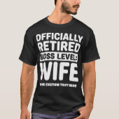 カスタムテキスト退職上司の妻 Tシャツ (正面)