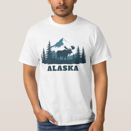 カスタムテキスト アラスカ Tシャツ (正面)