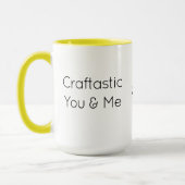 カスタムテキスト カラフルなCraftastic You&Meコンボ マグカップ (左)