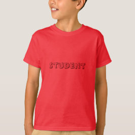 カスタムテキスト キッズTシャツ 学生 赤 レッド 半袖Tシャツ 少年 Tシャツ