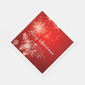 カスタムテキスト クリスマス 昼食会 スタンダードランチョンナプキン (角)
