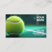 🎾カスタムテキスト、コートクレド パデル/テニスコーチ 名刺 (裏面)