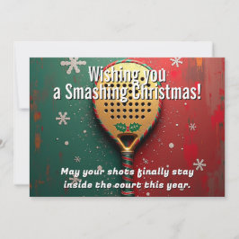 🎾🎄カスタムテキスト、コート外の願い、コート上のミス シーズンカード