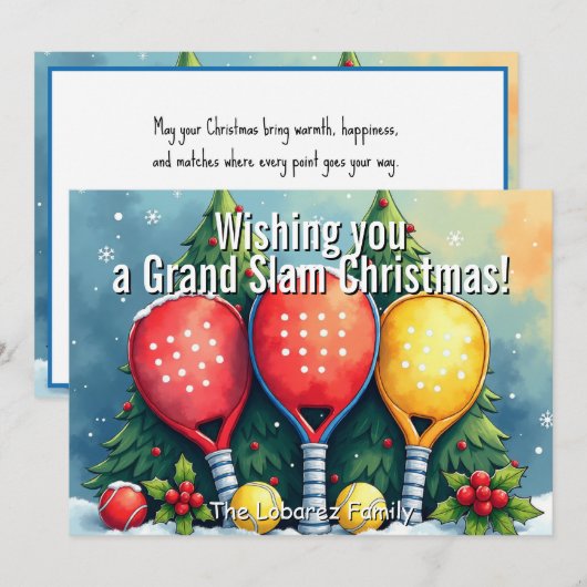 🎾🎄カスタムテキスト, シーズンカード (正面/裏面)