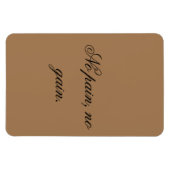 カスタムテキスト |ジムのモチベーション |ライトブラウン マグネット (横)