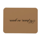 カスタムテキスト |ジムのモチベーション |ライトブラウン マグネット (横)