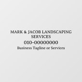 カスタムテキスト ビジネス ディスプレイ サービス カー トラック ウィンドウサイン (シート)