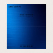 カスタムテキスト | フル連絡 | 完全なカスタマイズ 名刺 (内部フラット)