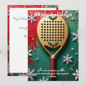 🎾🎄カスタムテキスト、ライフライン&ロブ シーズンカード (正面/裏面)