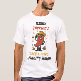 カスタムテキスト レトロ唐辛子ドリンクTシャツ Tシャツ