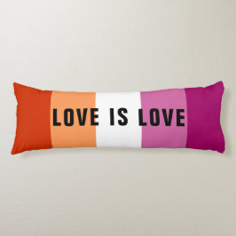 カスタムテキストLGBTレインボー レズビアン プライド フラッグ ボディピロー