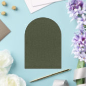 カスタムテクスチャムスグリーンアーチアクリル招待状 アクリル招待状 (インサイチュ (ウェディング))