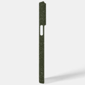 カスタムテクスチャ付きモスグリーンiPhone 14 Pro Maxケース Case-Mate iPhoneケース (裏面 / 右)