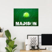 カスタムテニスのポスター ポスター (ホームオフィス)