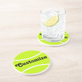 カスタムテニスチーム名文字スポーツ選手/コーチ コースター (側面)