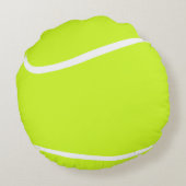 カスタムテニスボール選手またはチーム名ピロー ラウンドクッション (裏面)