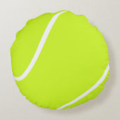 カスタムテニスボール選手またはチーム名ピロー ラウンドクッション (裏面)