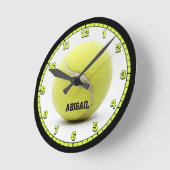 カスタムテニスボール ラウンド壁時計 (傾斜)