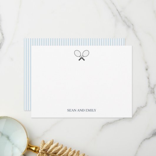 カスタムテニスラケットのロ航海のゴ サンキューカード (正面/裏面インサイチュ)