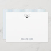 カスタムテニスラケットのロ航海のゴ サンキューカード (正面/裏面)