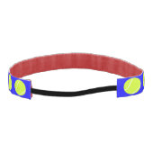 カスタムテニス選手チーム名とカラーヘッドバンド アスレチックヘッドバンド (裏面)